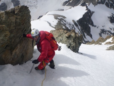 Descente du Coolidge dans les Ecrins