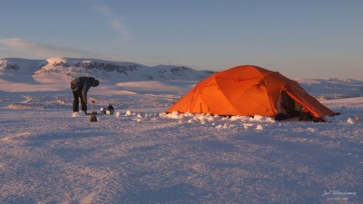 Test de la Conqueror sur les plateaux du Hardangervidda en Norvège