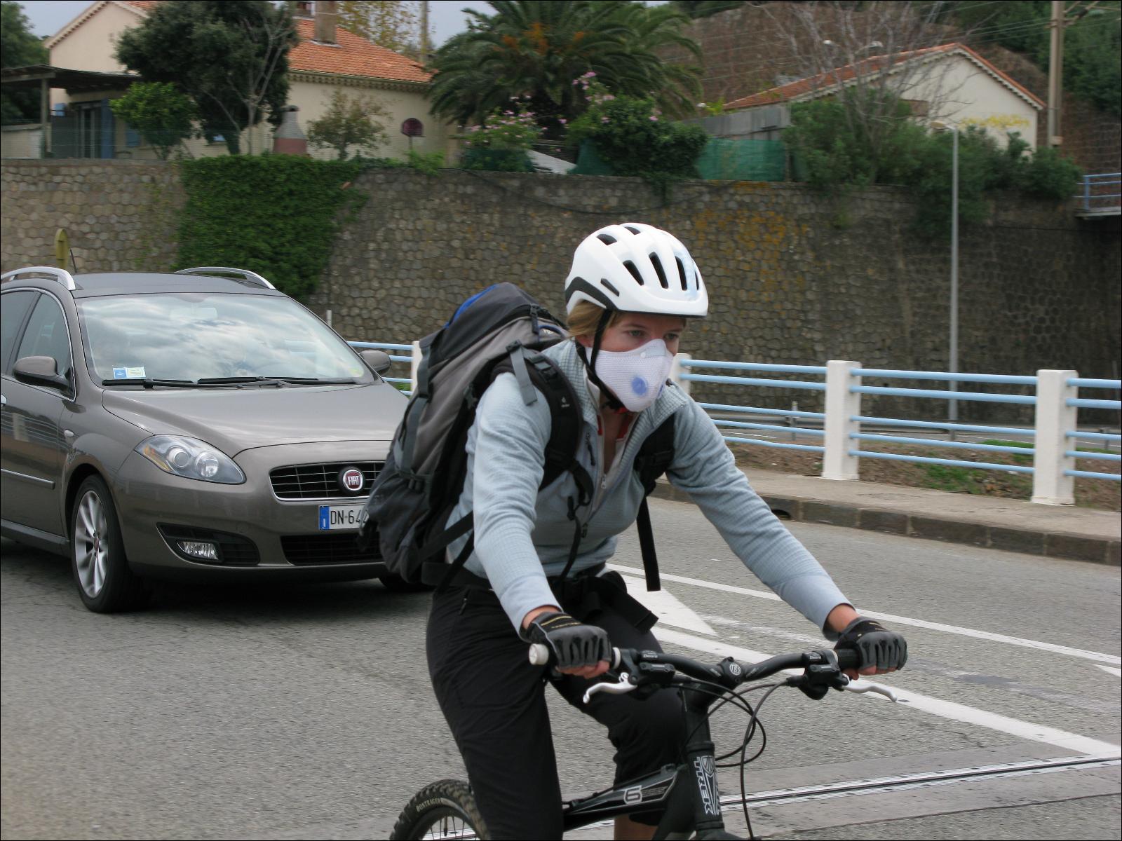 Masque anti pollution vélo