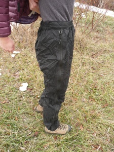 Pantalon imperméable Ferrino Kumbu Pants grand zip latéral pour ouvrir en entier