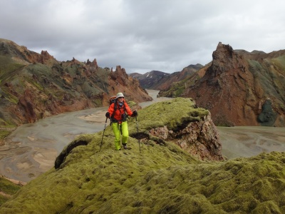 Alternance pluie, bruine, ambiance humide, je marche la journée durant avec la Tecto-FL, aucun souci! (région du Landamannalaugar, Islande)