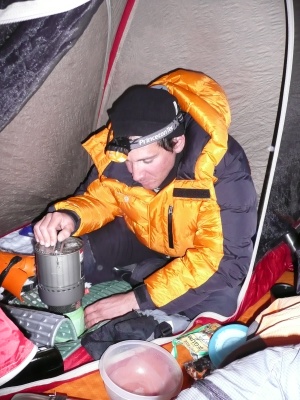 Réchaud MSR Reactor en hivernal dans le Vercors