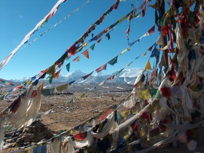 Mantras, drapeaux à prières