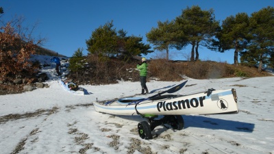 Roulage sur neige et graviers.