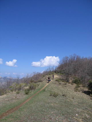 VTT sentier crete