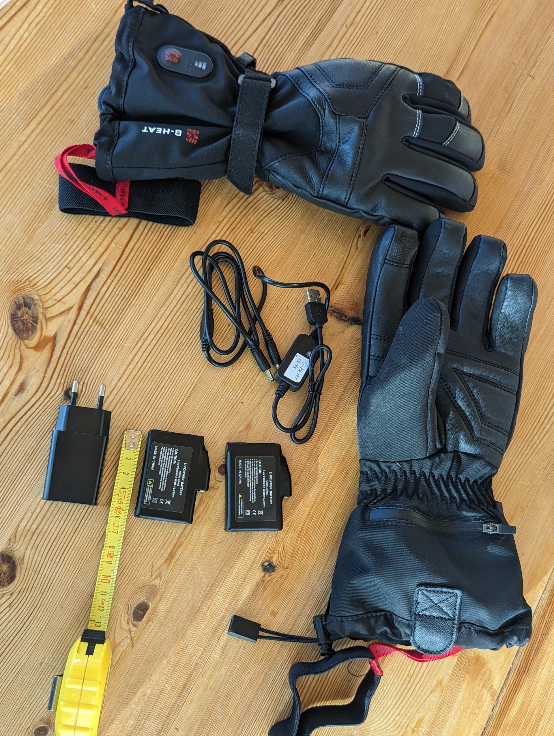 Gants de ski chauffants en cuir EVO-3 + Batterie - G-HEAT - Loisir