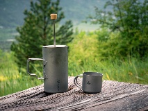 Ultralight Titanium Coffee French Press