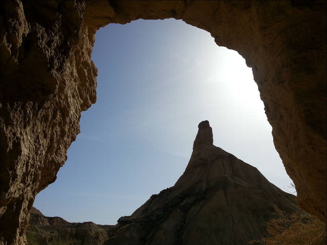 Cabezo de Castildetierra, la formation la plus connue du parc.