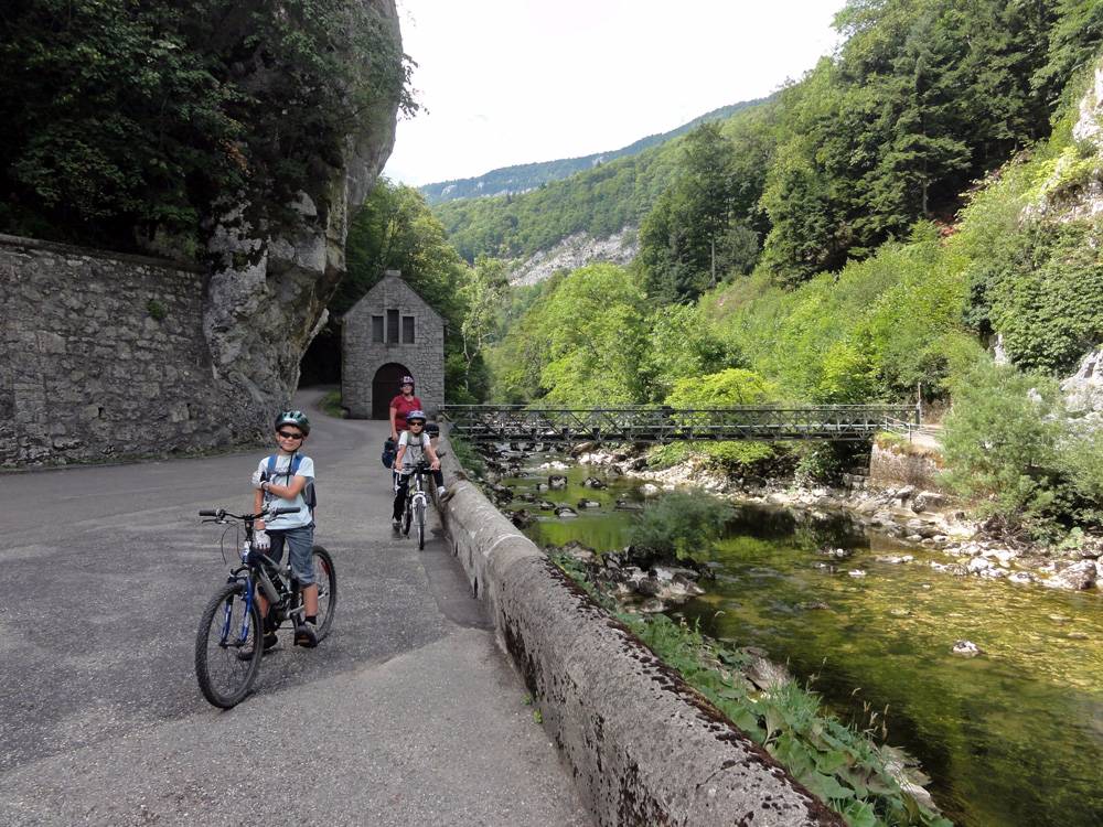 Dans les gorges de l'Areuse.