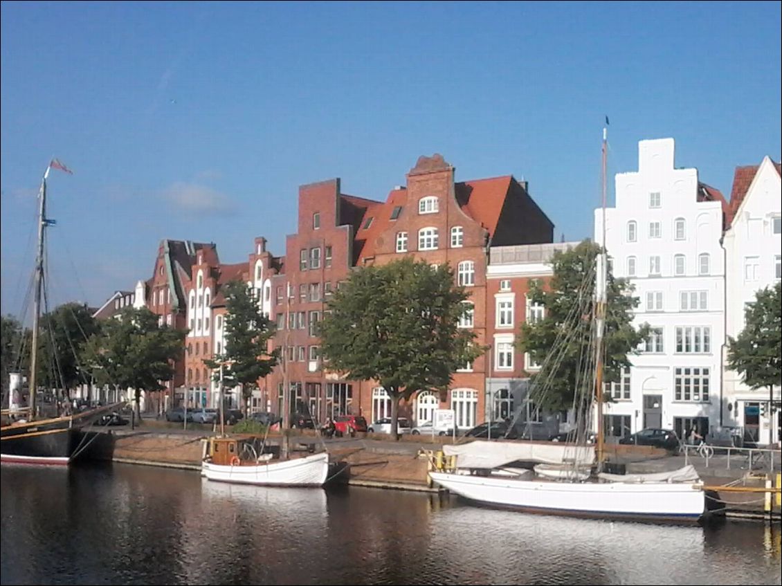 La vieille ville de Lubeck, fer de lance de la Hanse (association de ville marchande de la mer du Nord et de la Baltique, datant du Moyen Age)