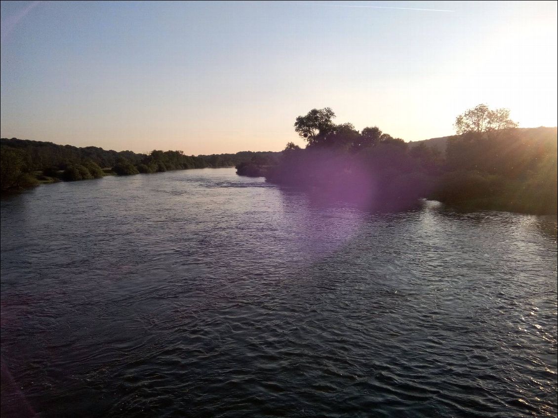 Le soir au bord du Doubs après Montbéliard.