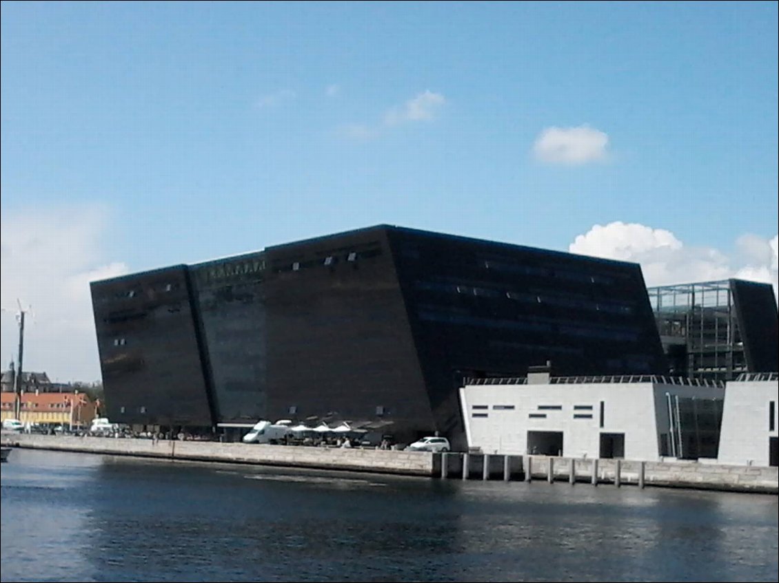 Le diamant noir abrite la bibliothèque.