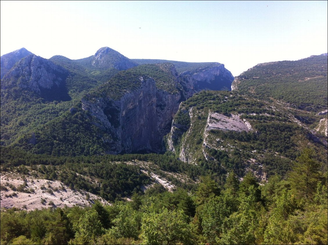 La vue est superbe! C'est un régal! Et en plus ça descend :p