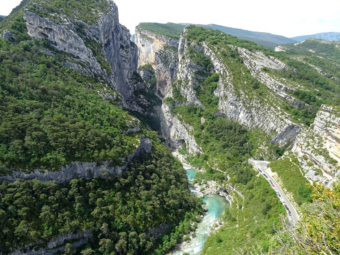 Route des crêtes à La Palud, ce que l'on aurait aimé voir, mais pour quoi il nous a manqué quelques coups de pédale...