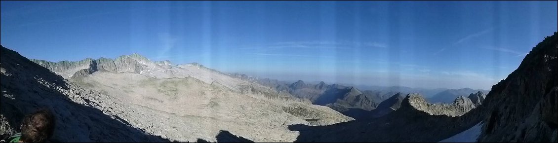 Col de Mulleres: vue sur la Maladeta et l'Aneto