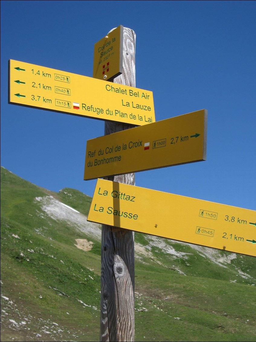 Au Col de la Sauce, je ne suis plus très loin...