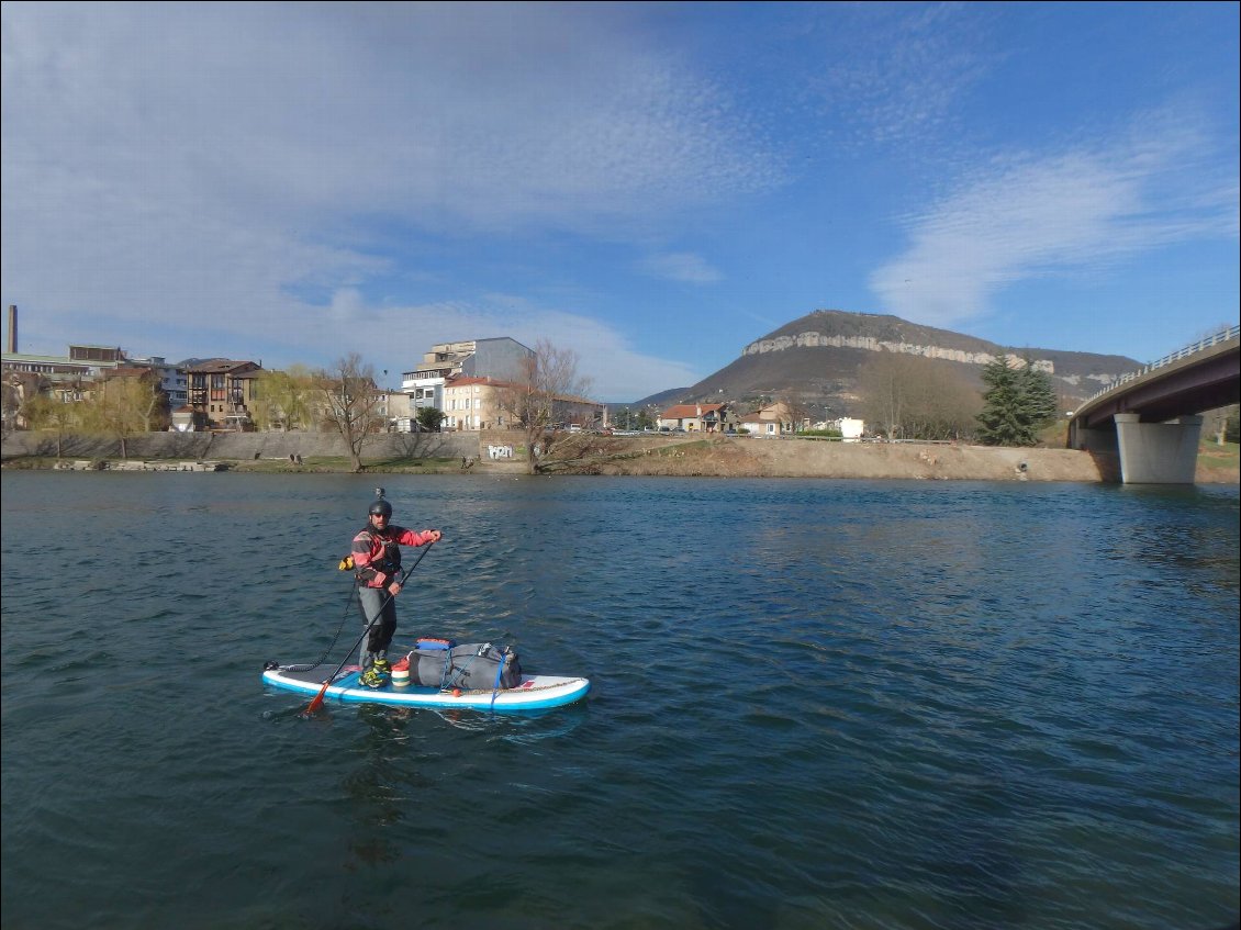 Arrivée à Millau au stade d'eau vive.