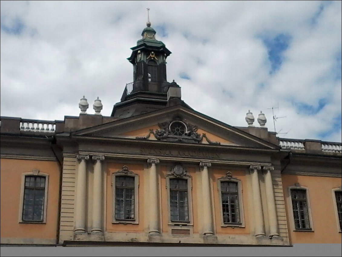Le fronton du musée Nobel.