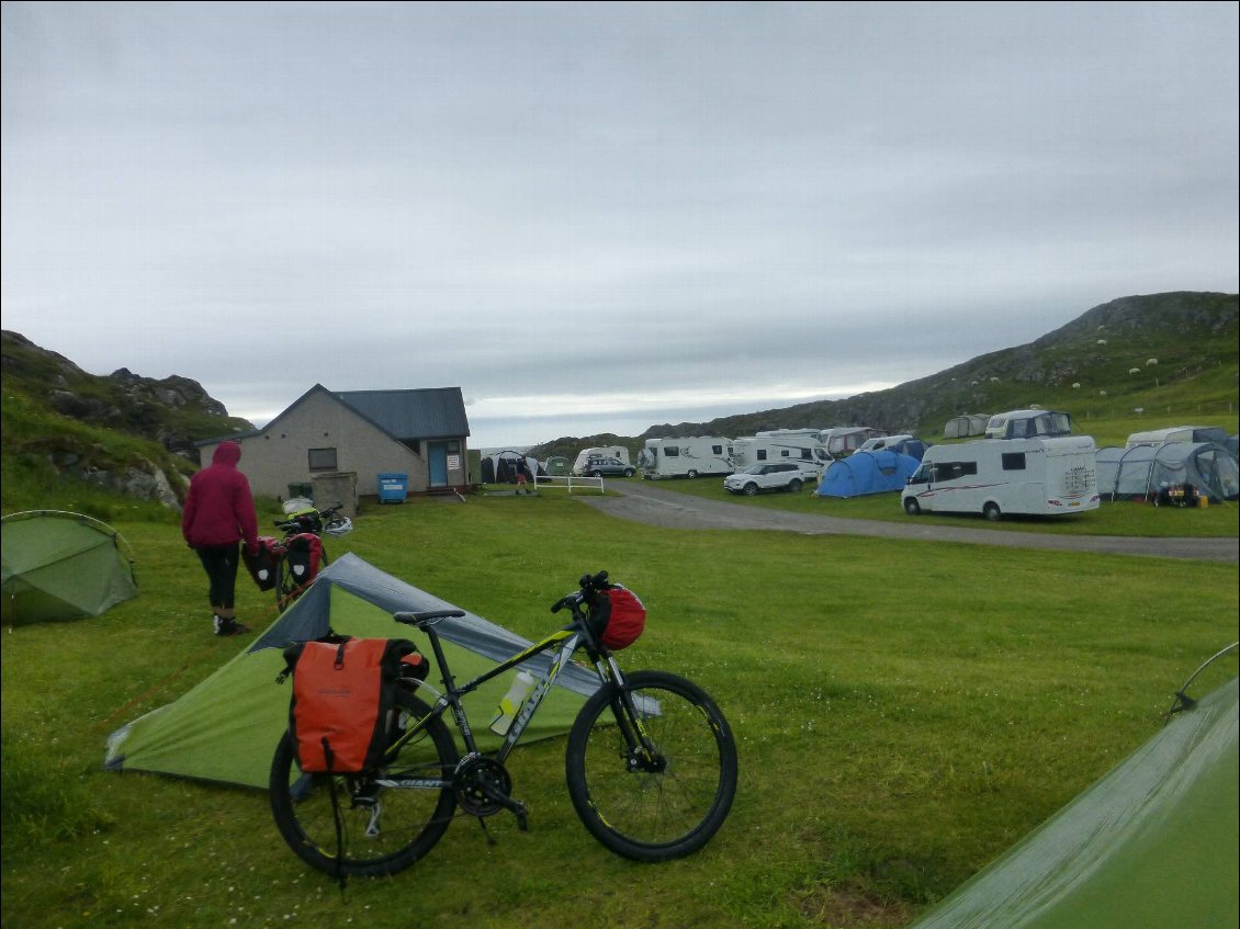 Camping d'Achmelvich au bord de l'océan