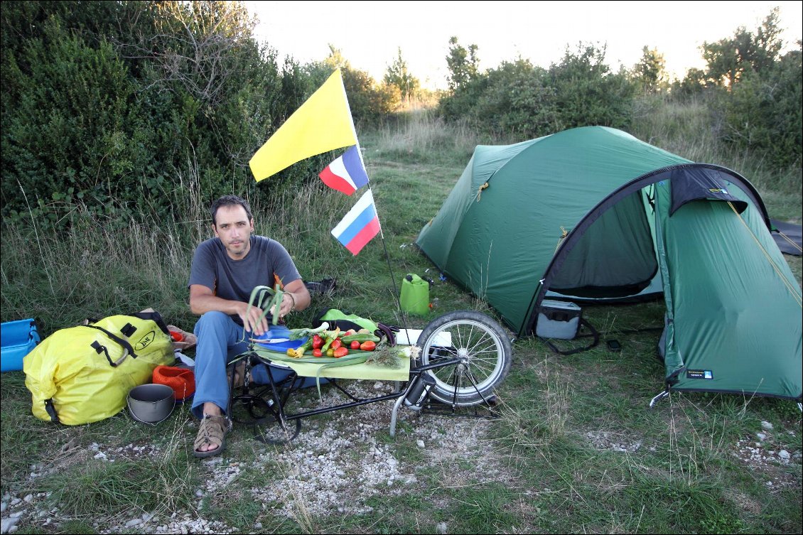 Popote végétarienne sur les plateaux du Larzac...