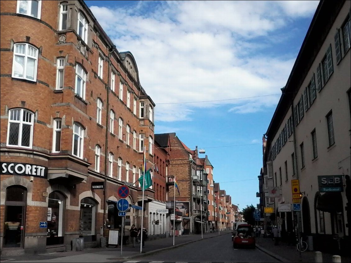 Les rues de Trelleborg.