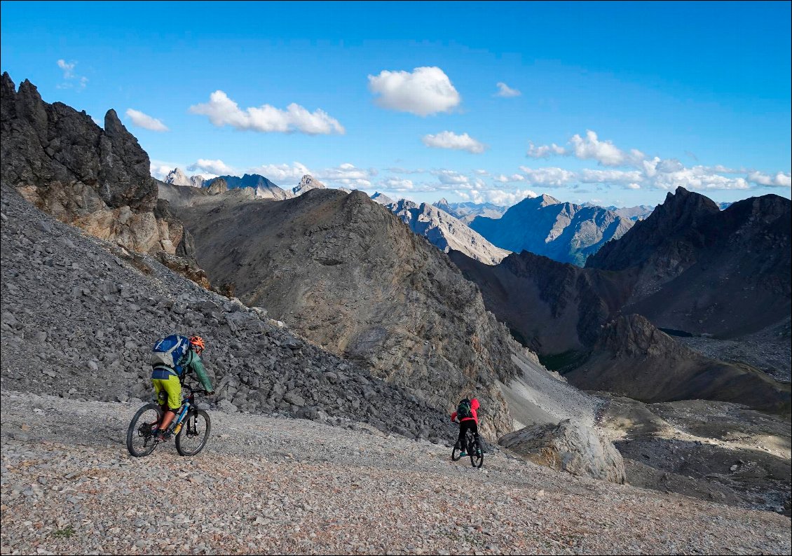 Un terrain propice à la glisse : de bonnes sensations que l'on ne croise pas tous les jours à VTT.