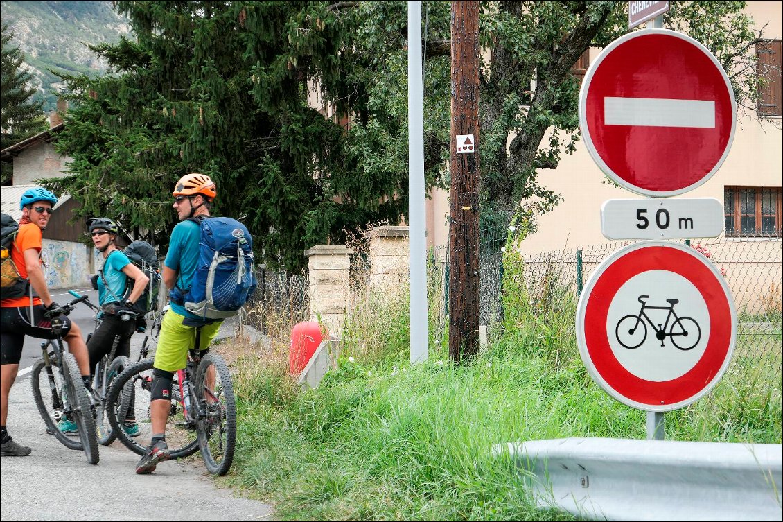 Sentier VTT ou interdit aux vélos ?!?