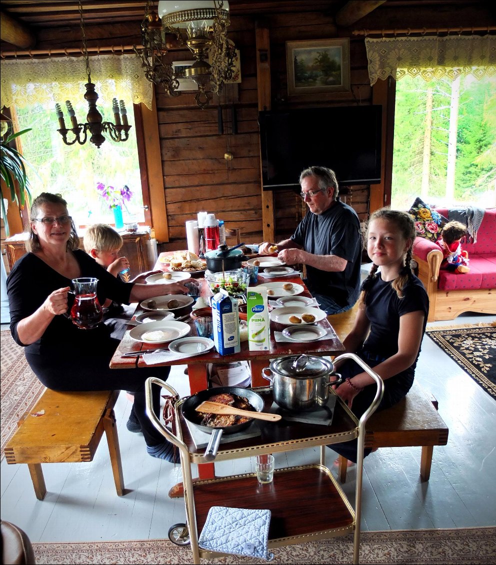 Tous les repas furent dignes d'une réception et nous avons repris des forces à vu d’œil !