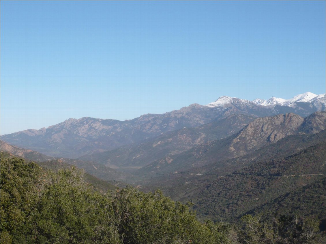 Vue du col vers le Fango