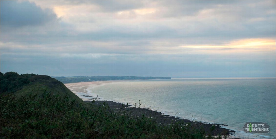 Court aperçu d'Omaha beach.