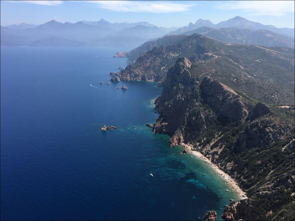 Vue du Capo Rosse, Corse, été 2017