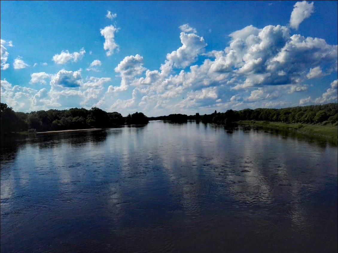 Aval du Pont-canal de Briare