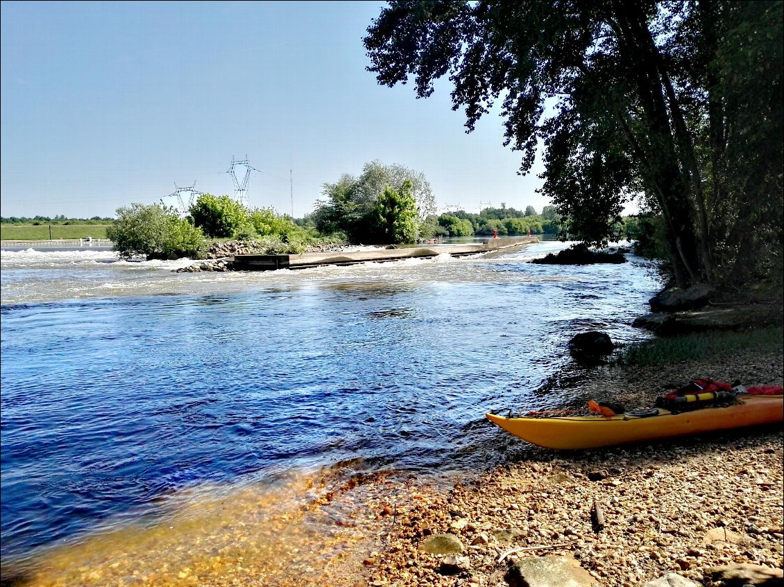 Remise à l'eau sous la passe