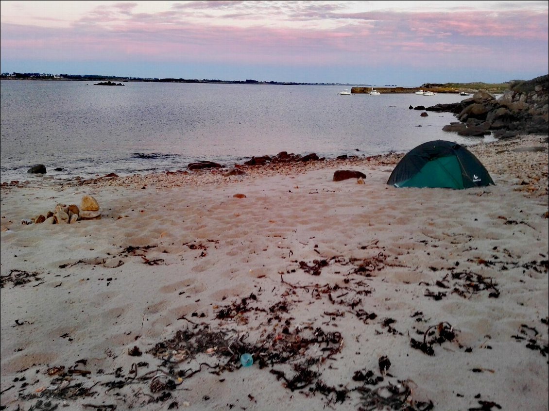 Île de Sieck. Bivouac