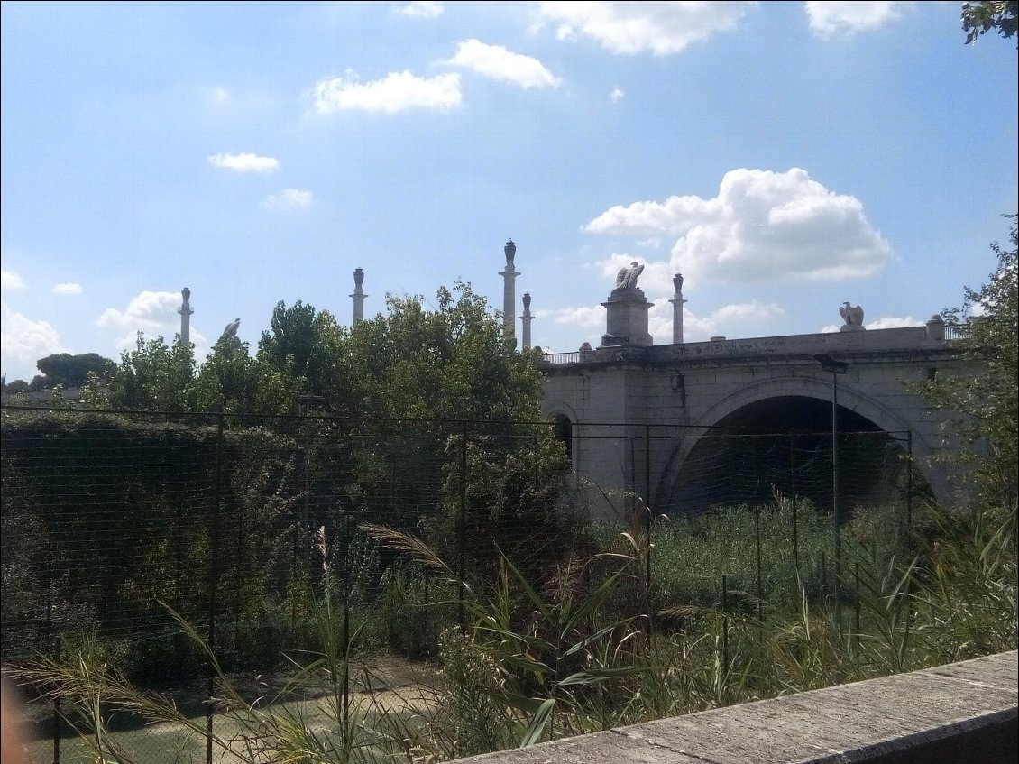 Approche de Rome par piste cyclable