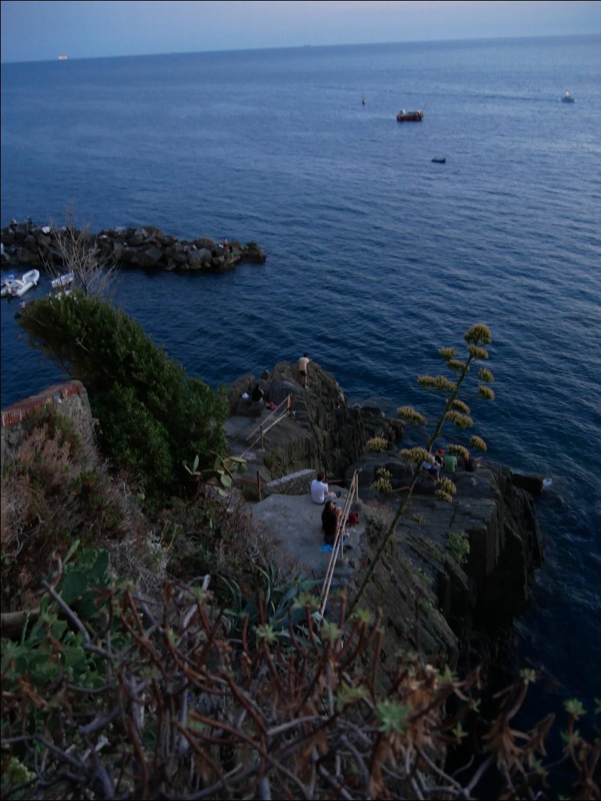 Tombé de la nuit à Riomaggiore