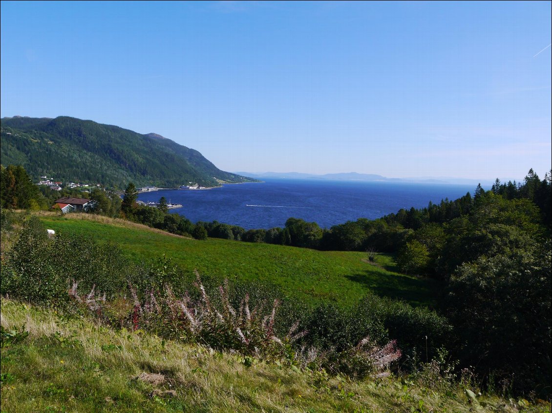 Dernière belle descente avant le bac pour Trondheim