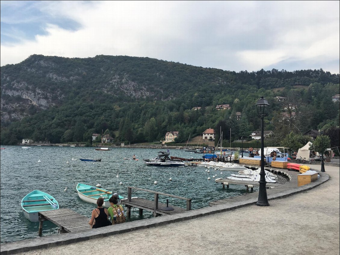 Arrivée sur le lac d'Annecy