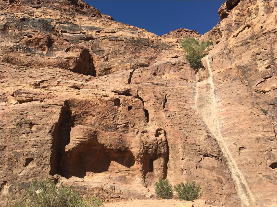 Pétra - Wadi al Farasa - Fontaine du Lion