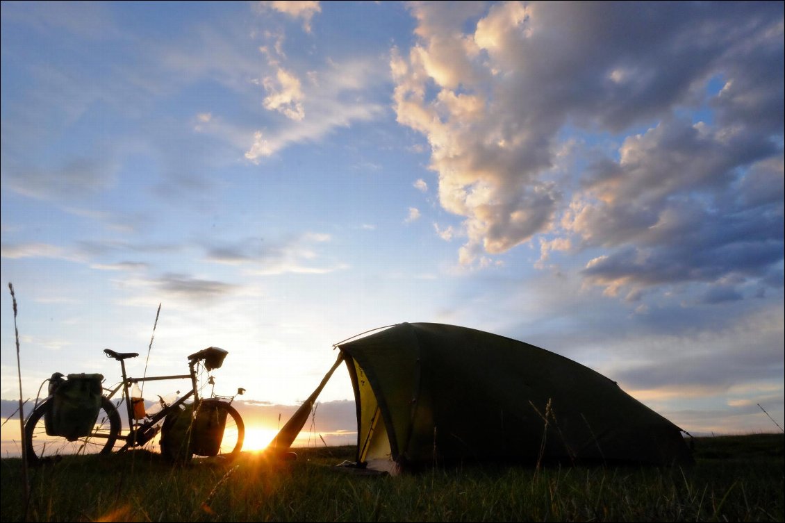 Bivouac en Mongolie