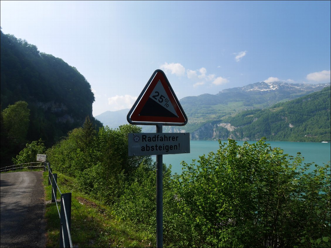 Un peu raide pour une piste cyclable!