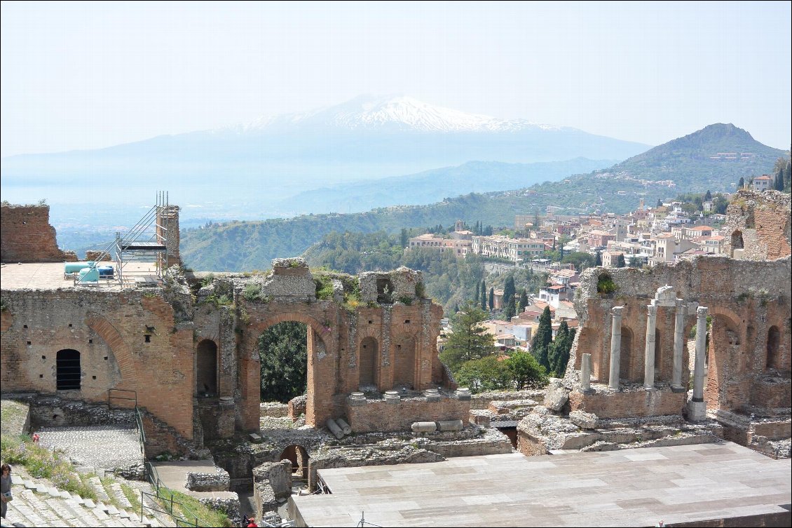 Taormina, vue sur l'Etna