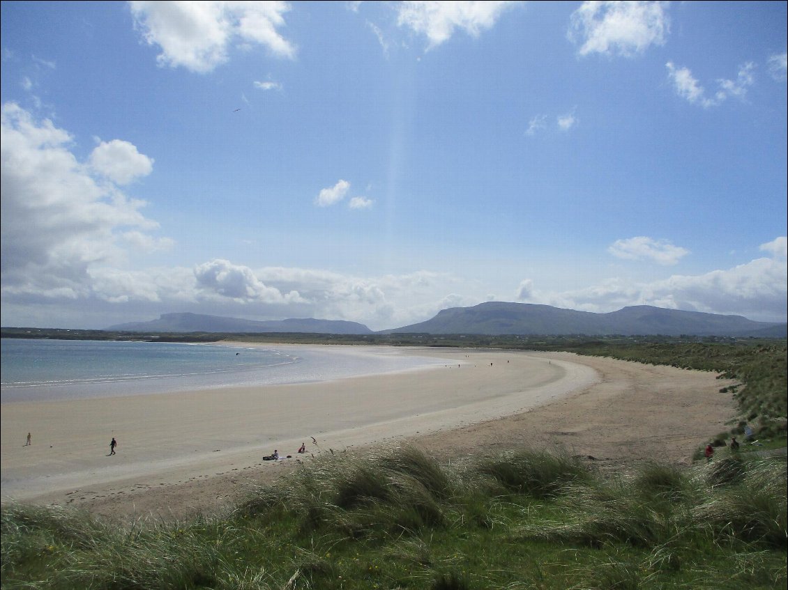 Les plages au fond de la baie de Donegal