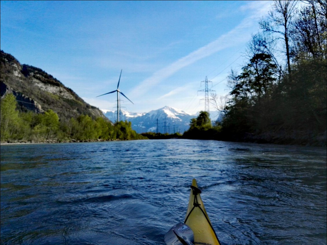 Le Rhin entre Coire (CH) et Trimmis (CH)