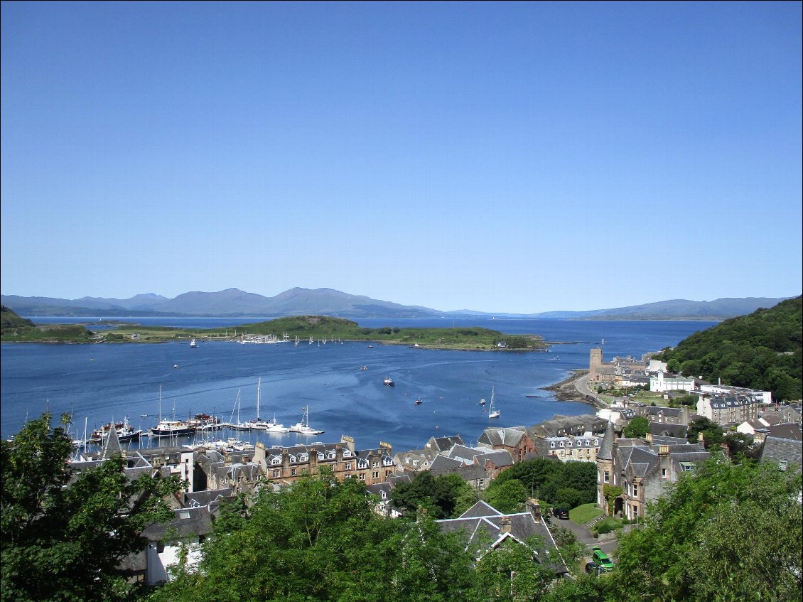 La ville d'Oban dans le comté d'Argyll.