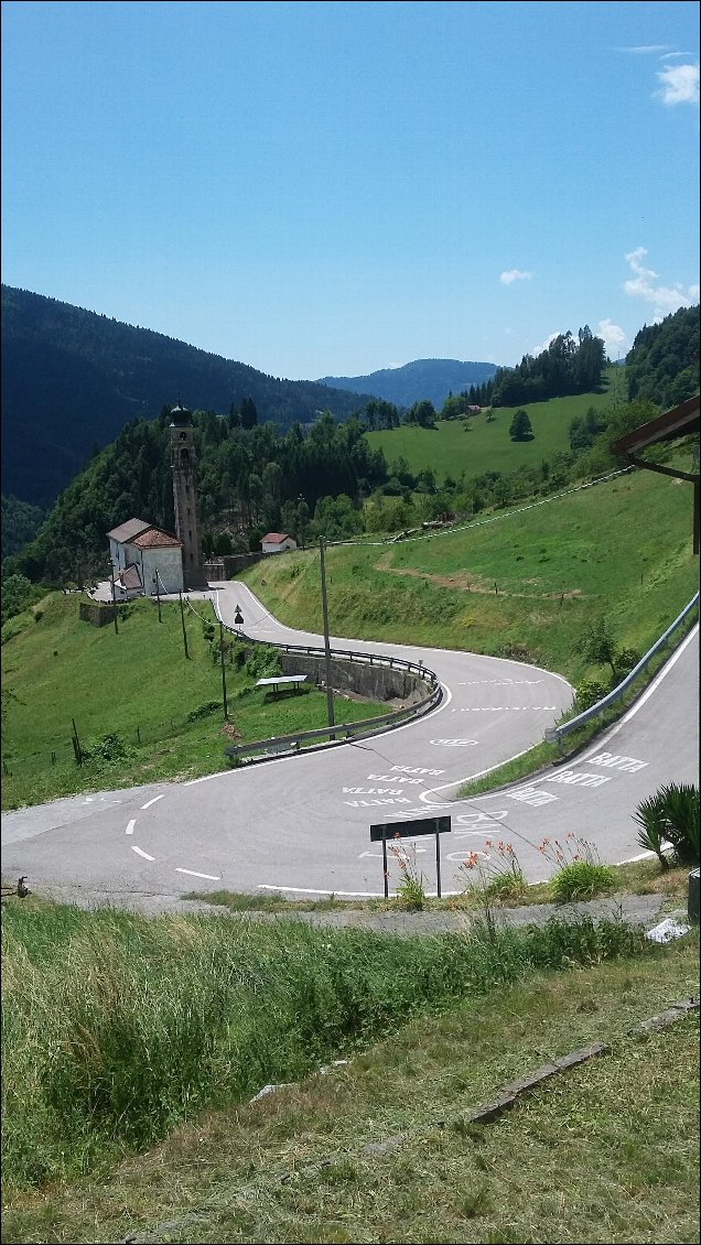 Je suis sur les routes du Giro