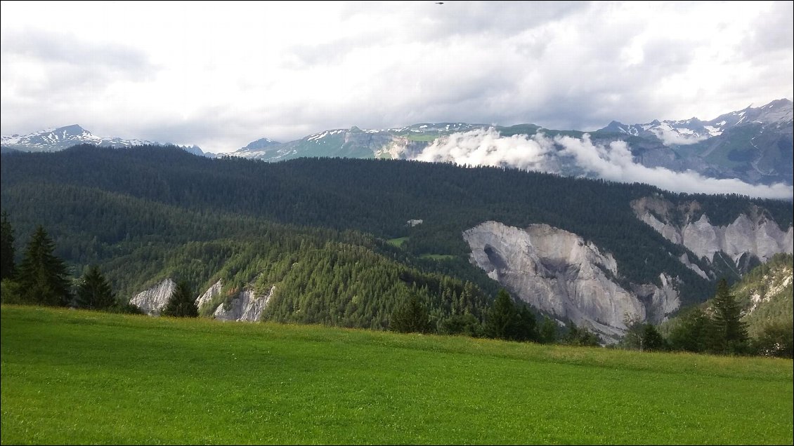 La vue depuis le camping. Le top des camping du voyage.