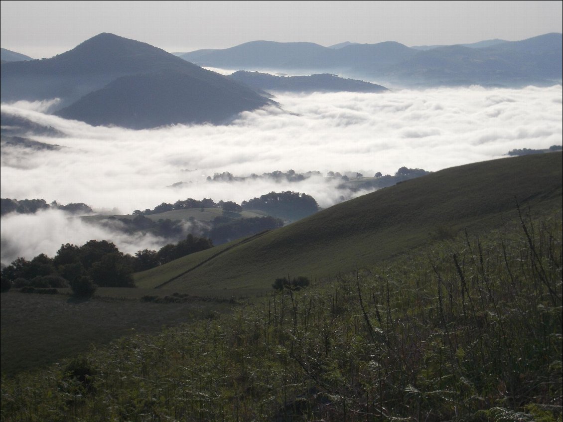 Splendide mer de nuages sur St Étienne.