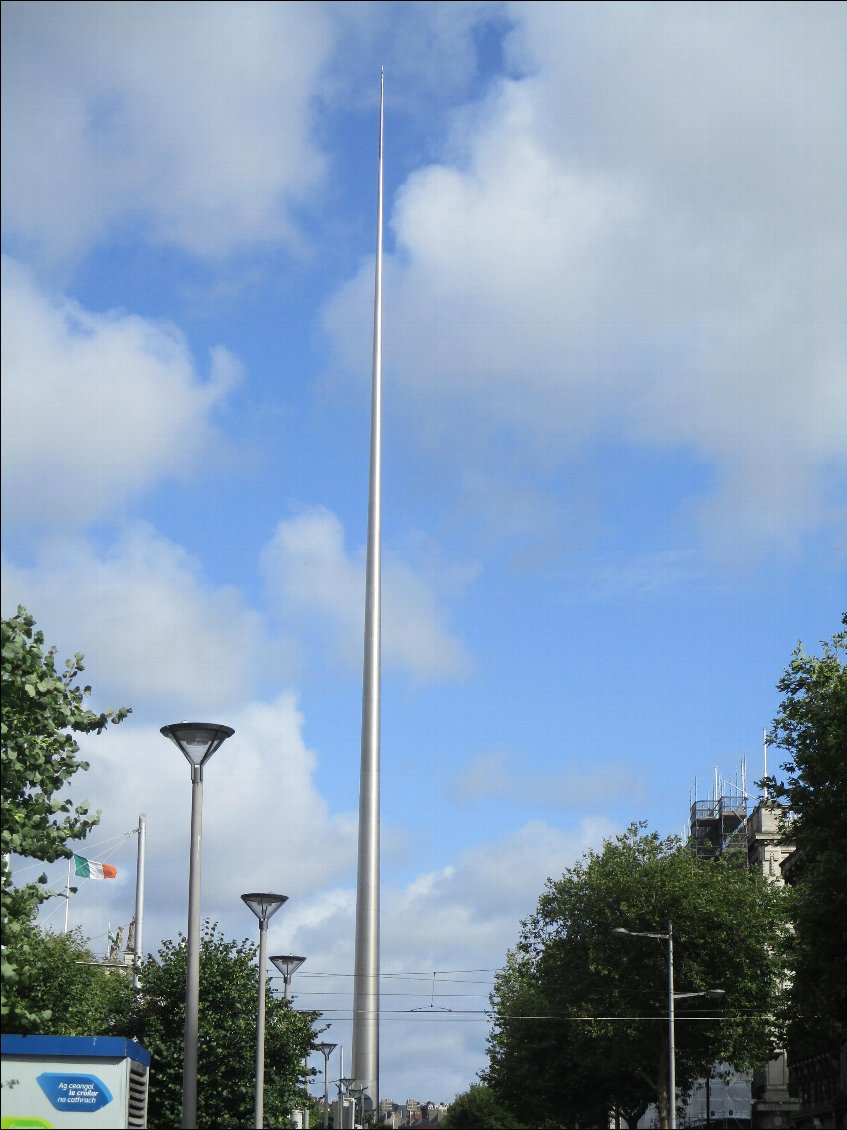 Le spire de Dublin, monument à la lumière (an tùr solais)