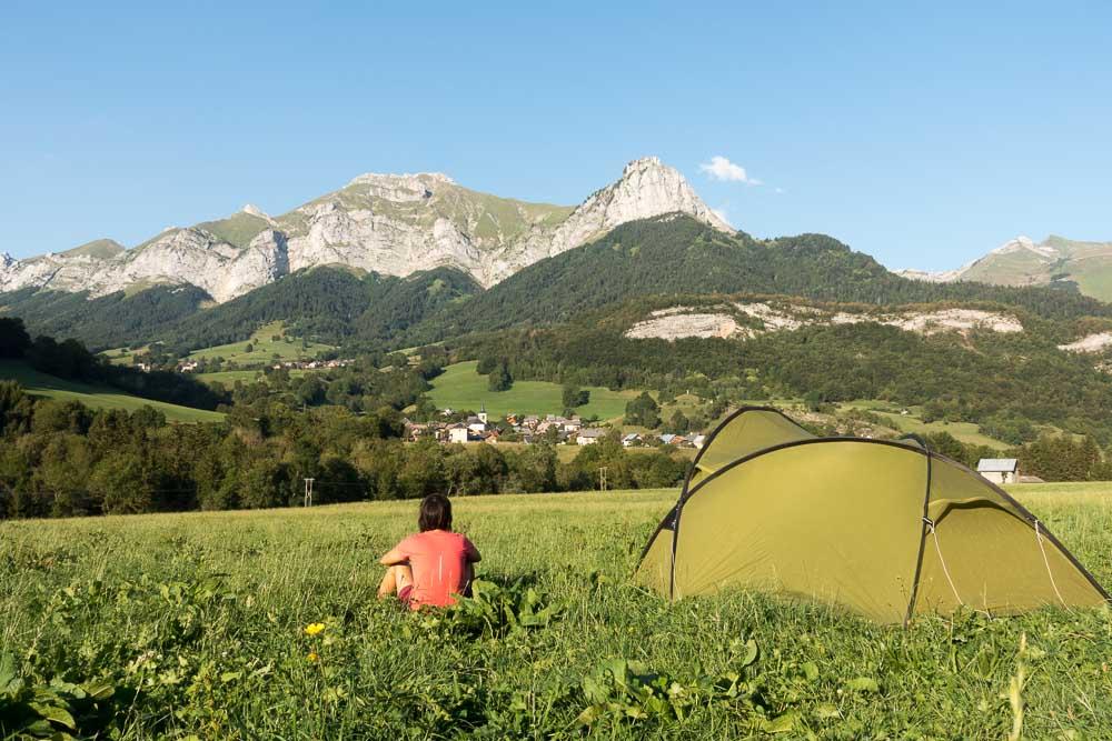 Dernier bivouac vers la Compote et Ecole.